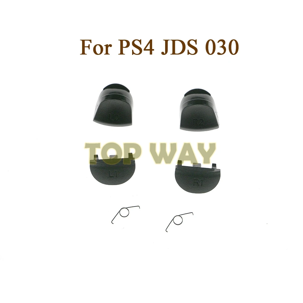 2sets For PS4 Controller JDM JDS 001 011 030 040 L1 R1 L2 R2 Trigger Buttons With Spring JDS-030 JDS-001 Repair Parts