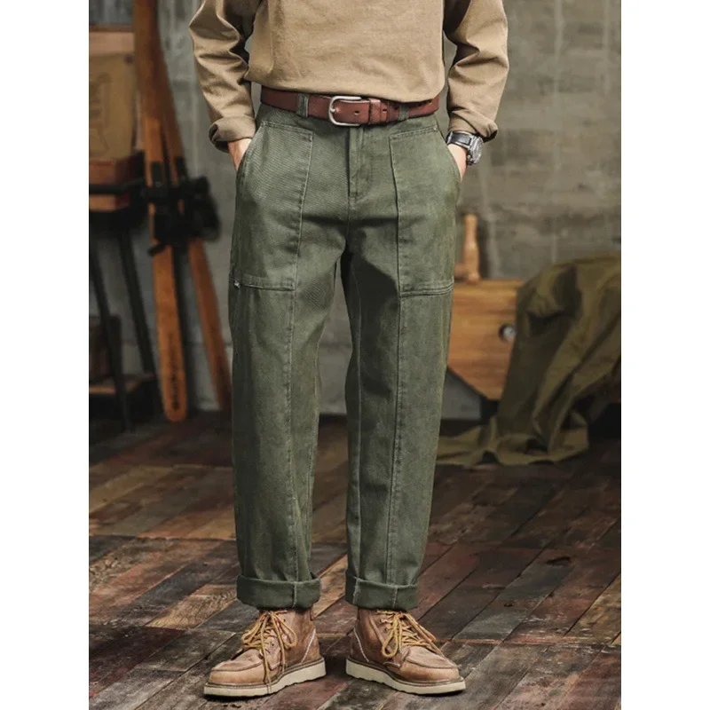 Classics Vintage Cargo Pants Men's Spring Autumn Baggy Casual Trousers Y2k Streetwear Korean Fashion Men Clothing