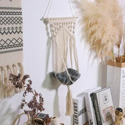 Large Macrame Cat Hammock Macrame Hanging Swing Cat Dog Bed Basket Home Pet Cat Accessories Dog Cat's House Puppy Bed Gift New