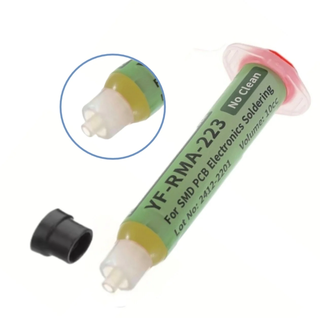 YF-RMA-223 Lötpaste 10CC Nadelröhrchen-Typ Rosin-Lötfett Reparatur-Schweißöl für Handy-PCB BGA SMD Rework – Detail 9