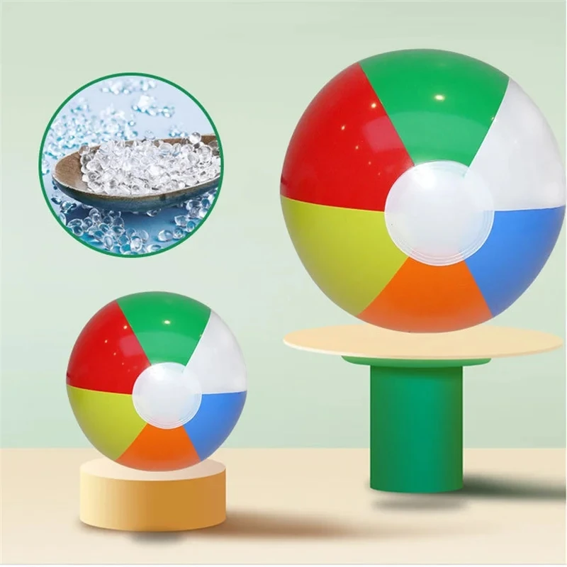 5Pcs colorato gonfiabile pallone da spiaggia giocattolo piscina gioco all'aperto bambini piscina gioca palla gioco d'acqua estivo giocattolo sportivo per bambini