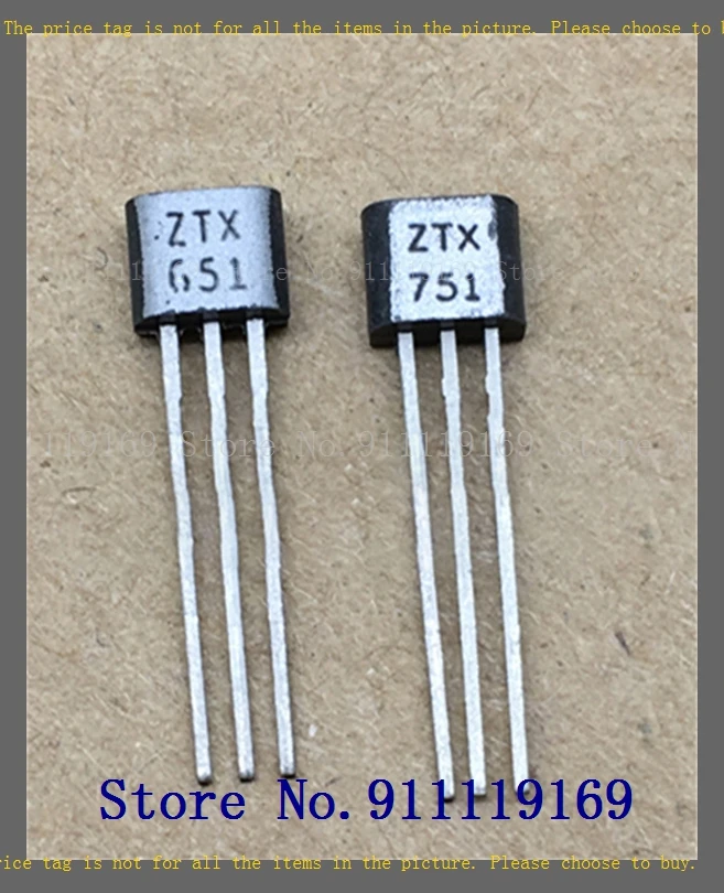 2pcs/lot=a pair ZTX651 ZTX751 TO-92