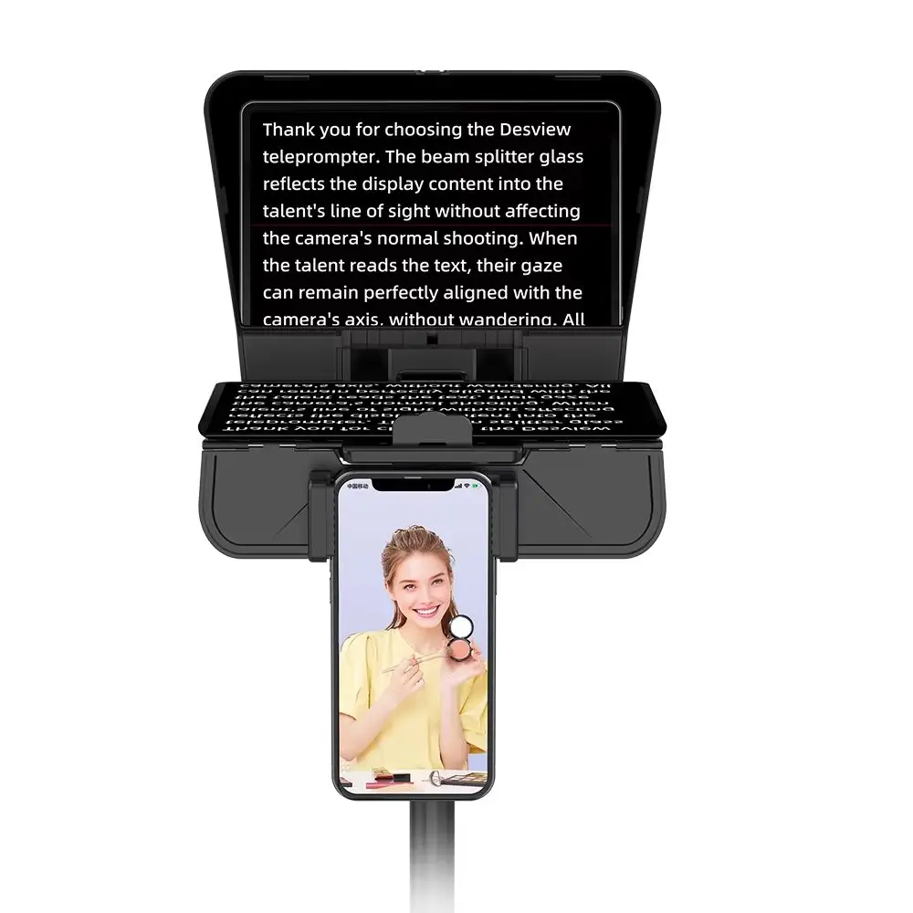 Bestview T5 Teleprompter for DSLR Camera Photo Studio Smartphone Interview Video VLOG Universal Teleprompter Prompter
