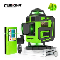 Clubiona 16 linee verdi livello Laser autolivellante 360 livello Laser a raggio verde Super potente orizzontale e verticale