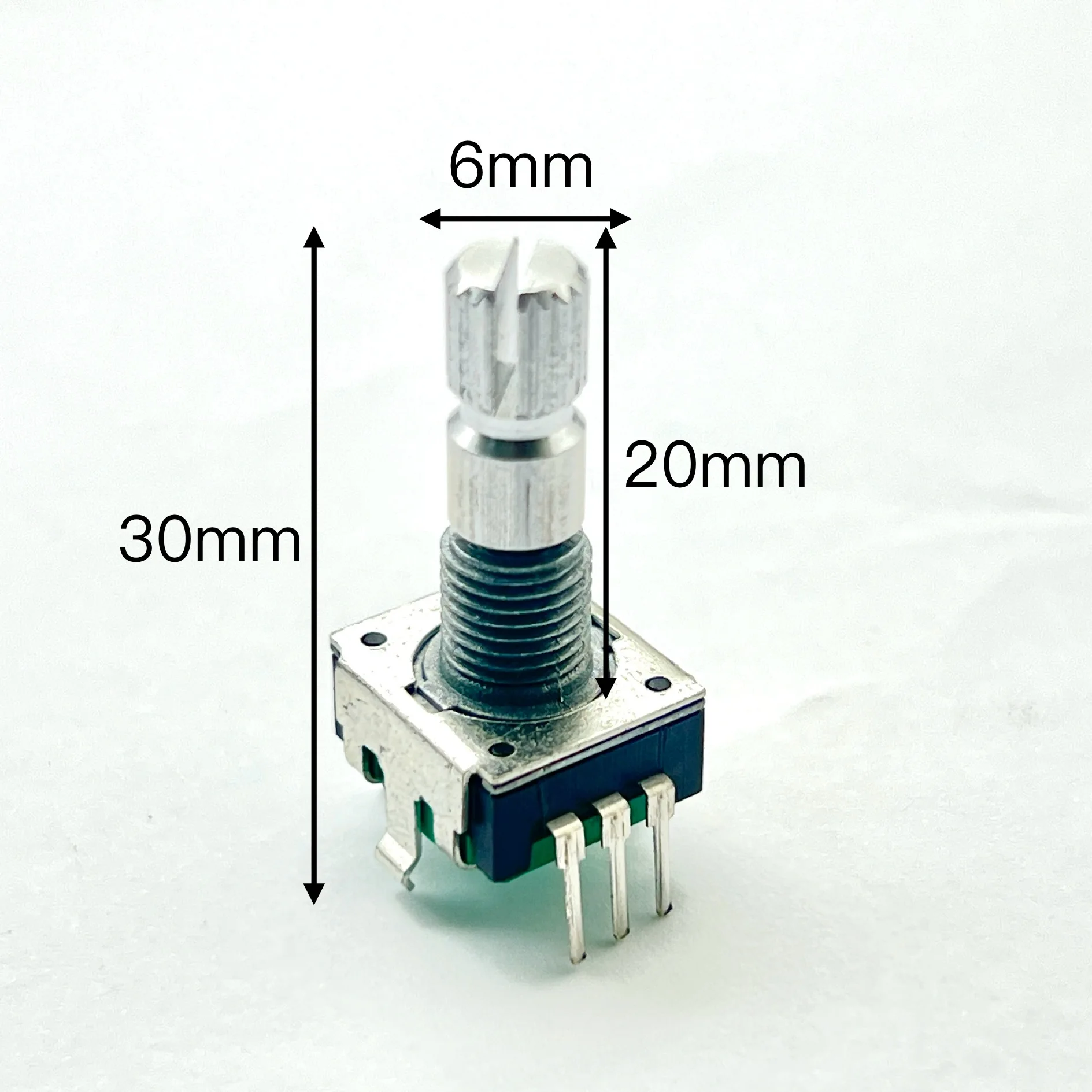 1pcs BOURNS EC11 encoder PEC11R-4220K-S0024 with push switch 24 positioning handle length 20mm