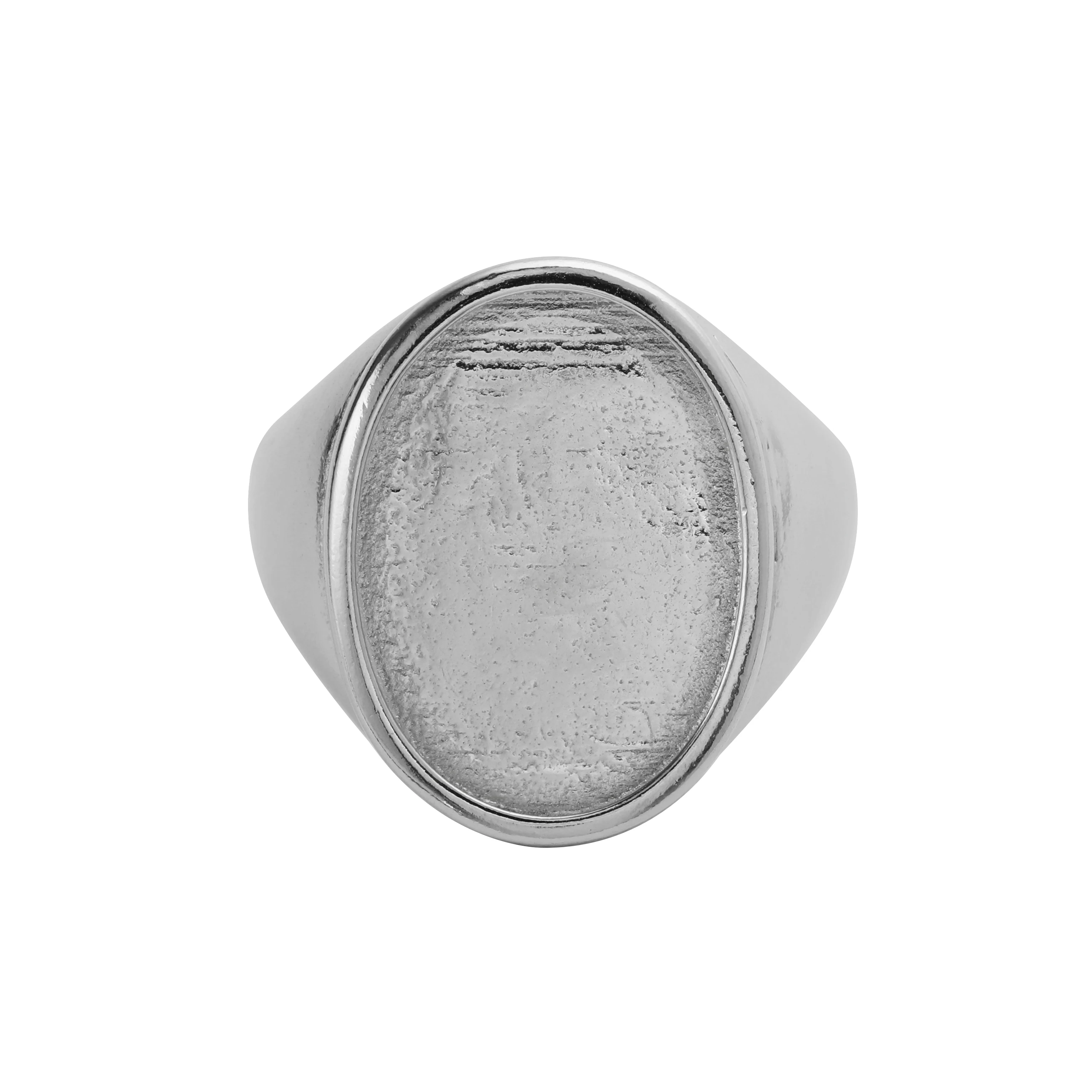 Imagem -06 - Moldura Oval 925 Sterling Silver Back Ring Moldura dos Homens Costas Sólidas Anel Faça Você Mesmo 13x18 mm Leite Materno 1222069