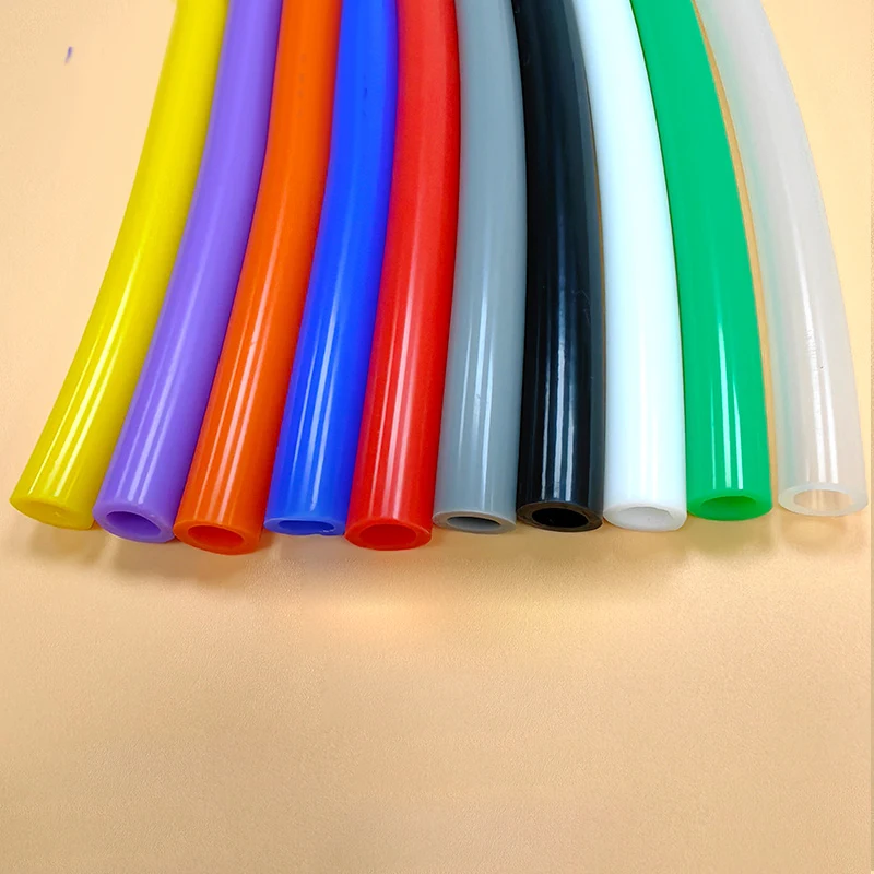 8mmX12mm Small Soft Flexible Hollow Tube Colors Silicone Tube 1M Fly Tying Tubes Food grade ,odorless for Precision Instruments