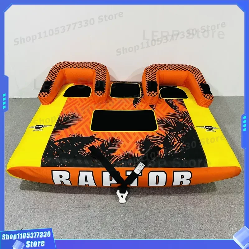 High Quality Crazy Inflatable Water Ski Tube Floating Tractor Towable Fun Sports Equipment For Lake River Beach Activities