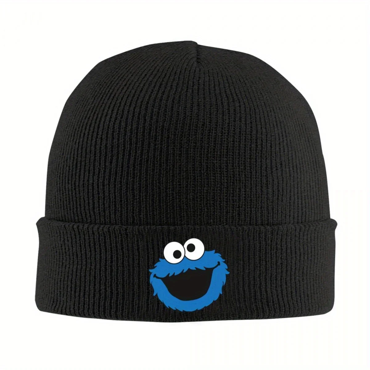 

Новая теплая вязаная шапка Cookie Monster, модная шапка-бини, осенне-зимняя уличная шапка для мужчин и женщин, для взрослых