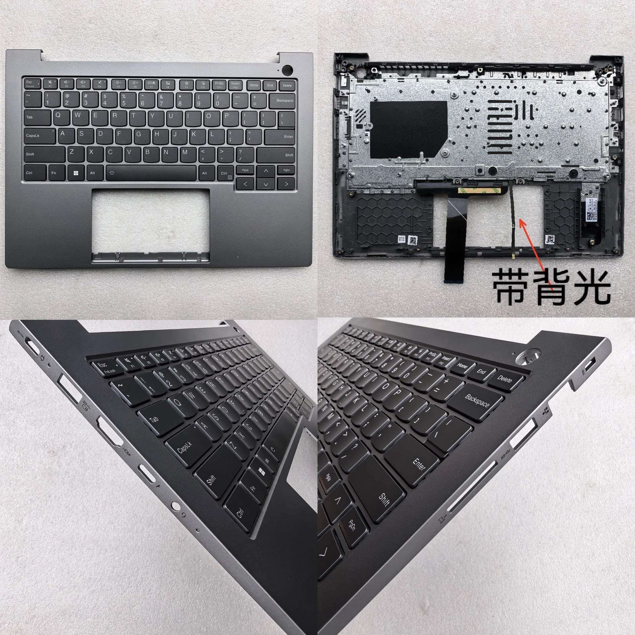 

Backlit New laptop palmrest cover with keyboard for lenovo ThinkBook 14 G6 ABP G7 IML