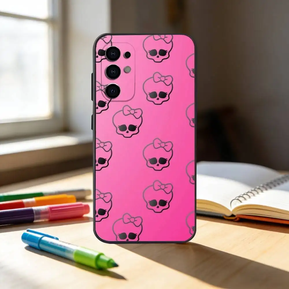 Love Black And Cute Emo Goth  Phone Case For Samsung S25,S24,S21,S22,S23,S30,Ultra,S20,Plus,Fe,Note,10,9,5G Black Cover - view 5