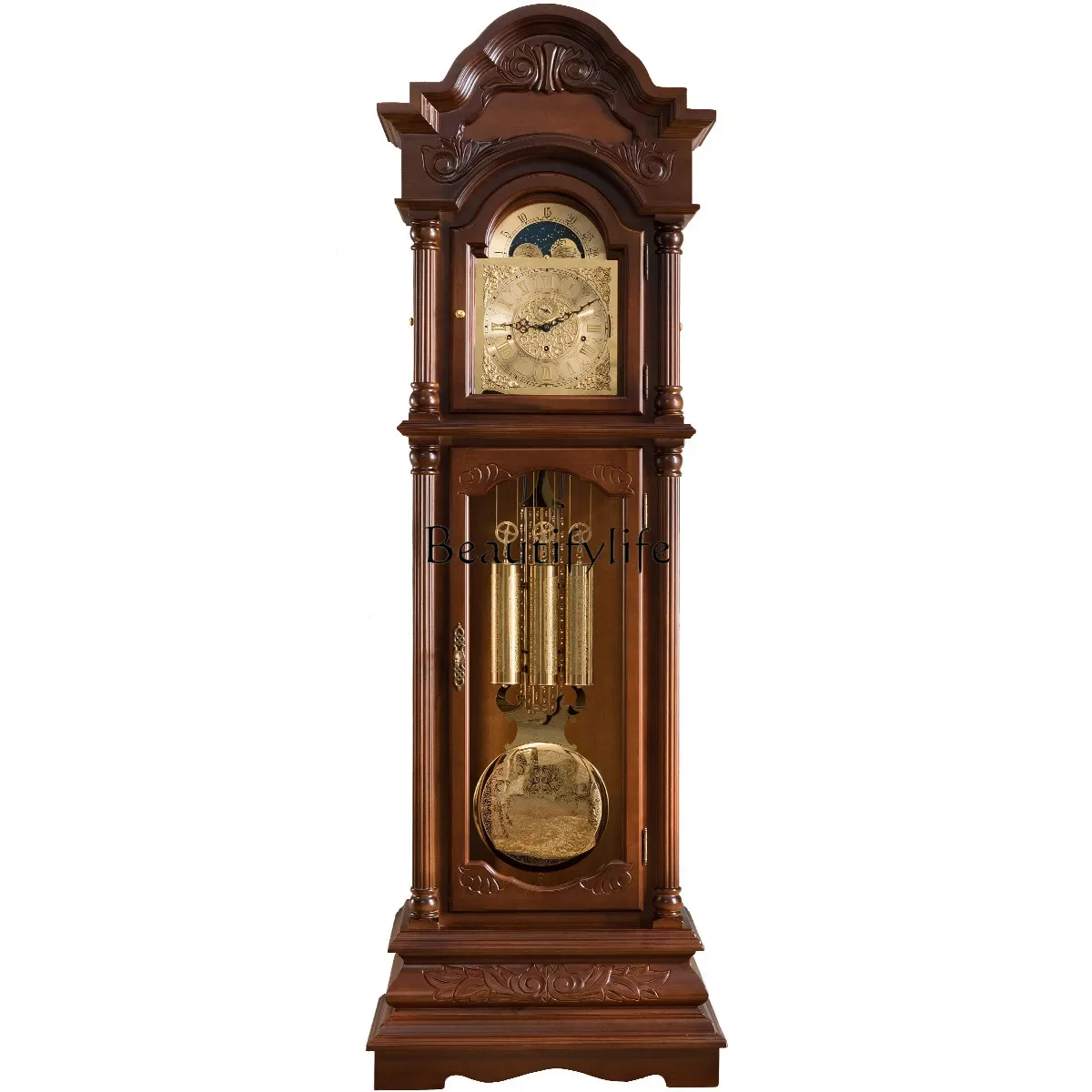 

ls 04German Helmler copper movement vertical clock mechanical pendulum clock