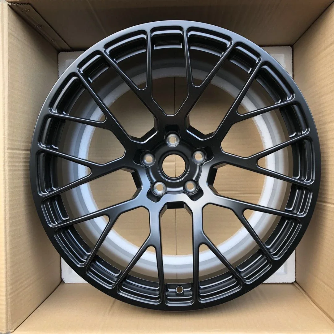 21 inch 5x112 casting weld staggered black machine wheels fit for porsche cayenne