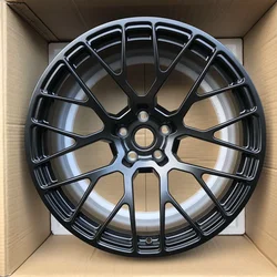 21 inch 5x112 casting weld staggered black machine wheels fit for porsche cayenne