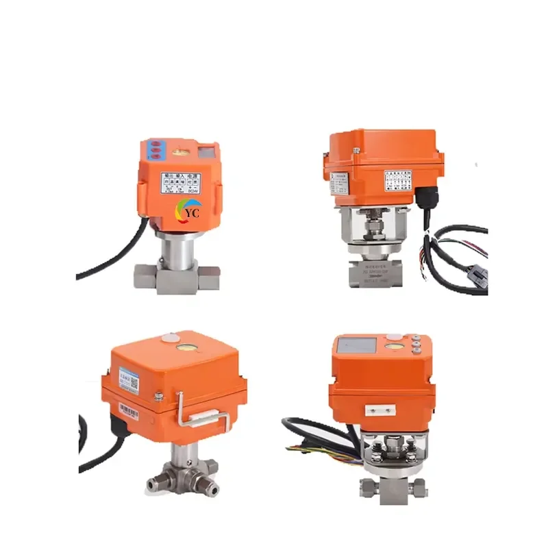 DN20 Micro Stainless Steel Internal Thread Electric Valve with RS485 Proportional Flow Control  Support for Water
