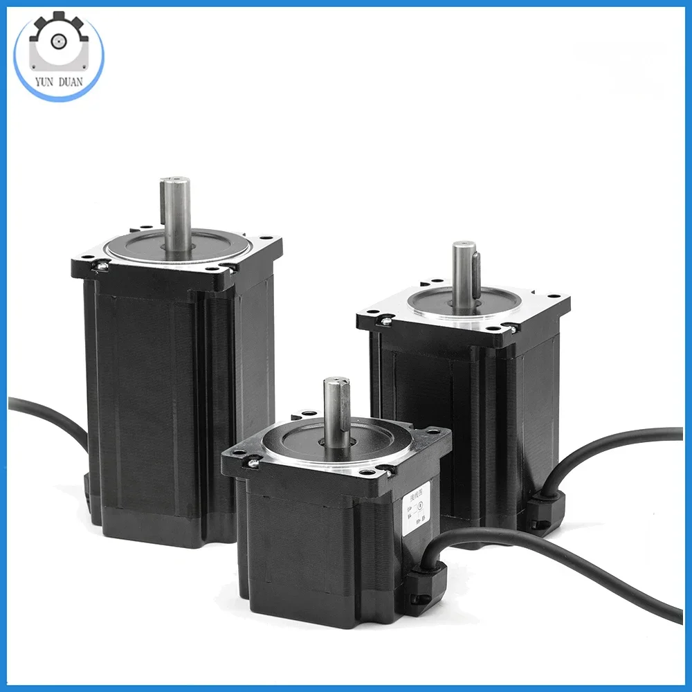 Kit de moteur pas à pas CNC, diamètre instantané 2PH, arbre de 14mm, NEMA 34 avec alimentation et pilote HB860C pour tour de gravure, 4,5 Nm, 8,5 Nm, 12,5 Nm