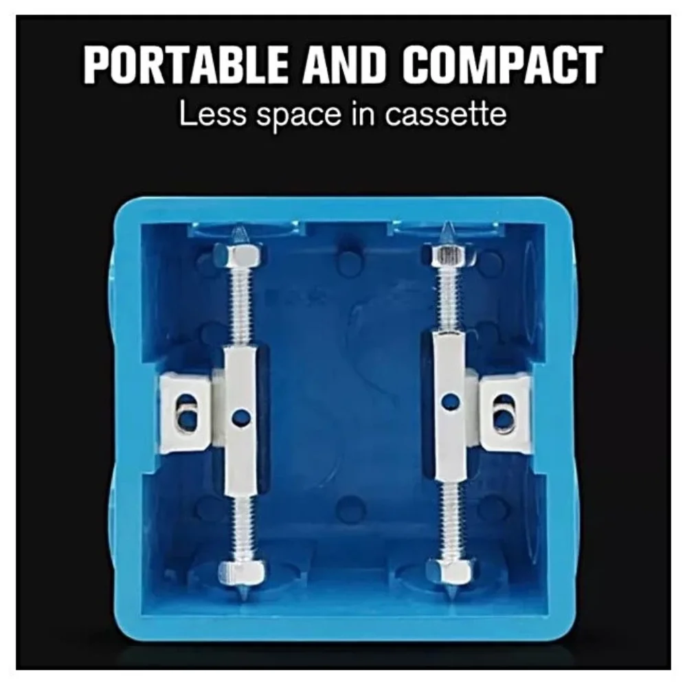 Herramienta de reparación de enchufe de interruptor tipo 86/118, tornillos de Cassette, varilla de soporte, caja de enchufe, reparador montado en la pared con llave, 10 Uds.