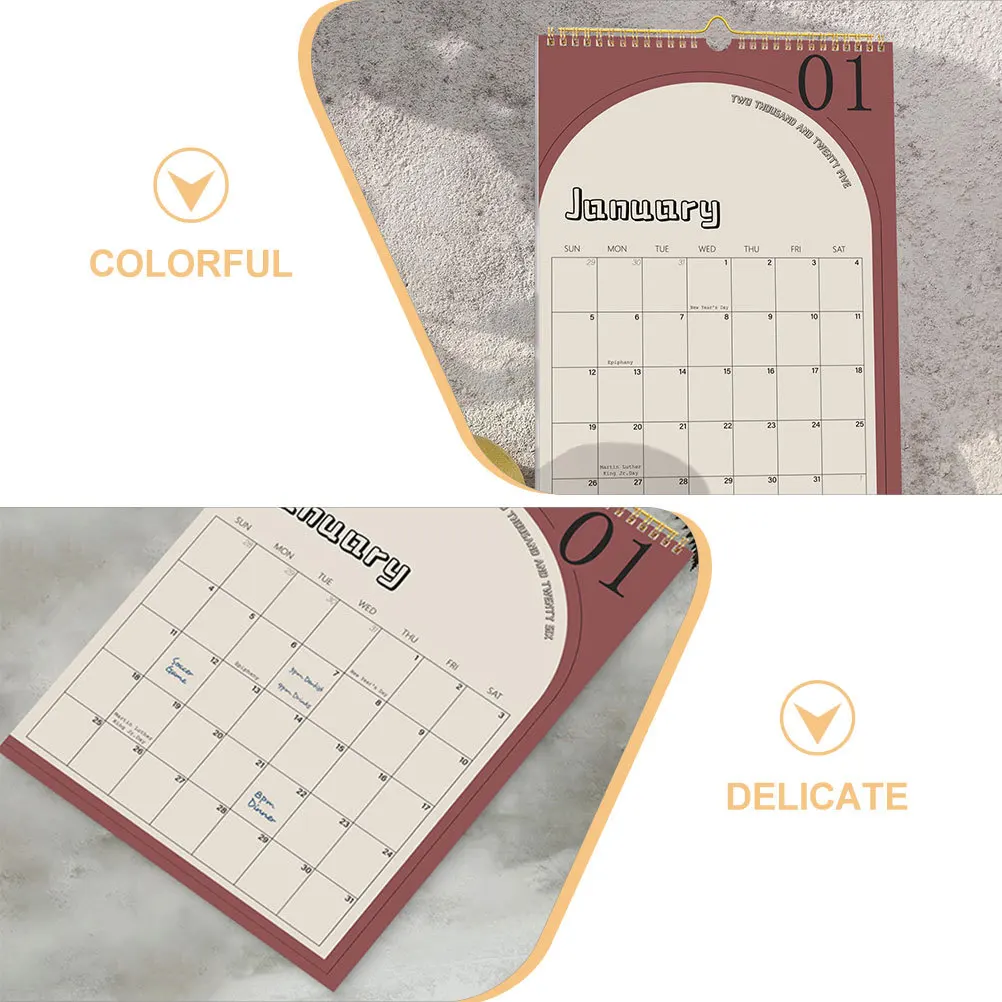 Decoratieve wandkalender voor thuisagenda Planning Planner Familie dagelijks schema