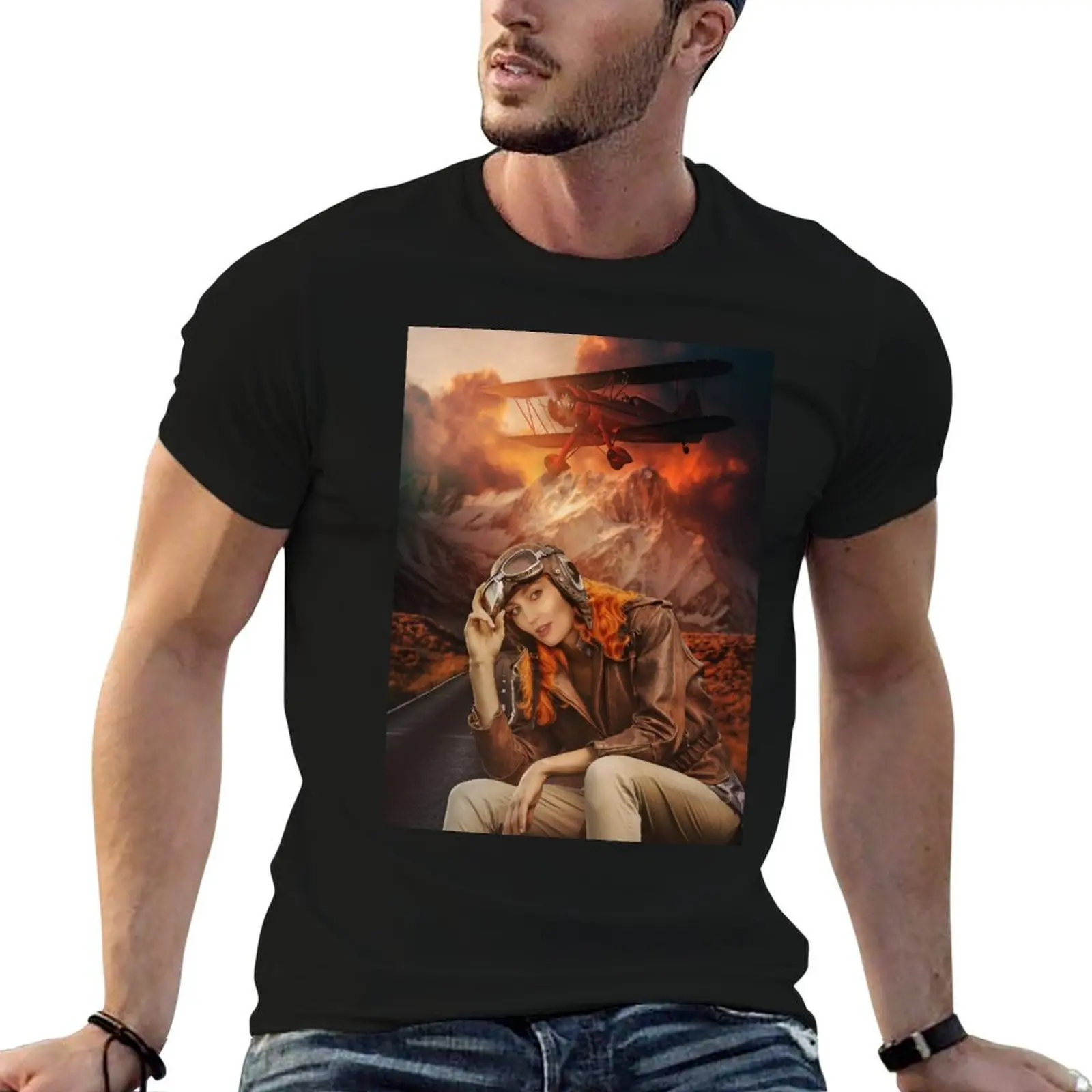 Amelia EarHaught - Wynonna Earp Nicole Haught Fan Art Aviator T-Shirt Aesthetic clothing sublime t shirts for men pack