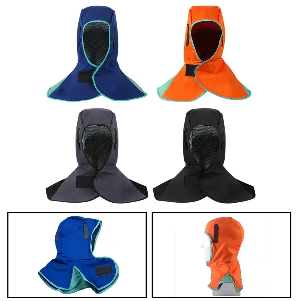 1pc Flame Retardant Cap Full Protective Welding Hood Splash Proof Scald Proof Protection Welding Head Neck Cover For Welders