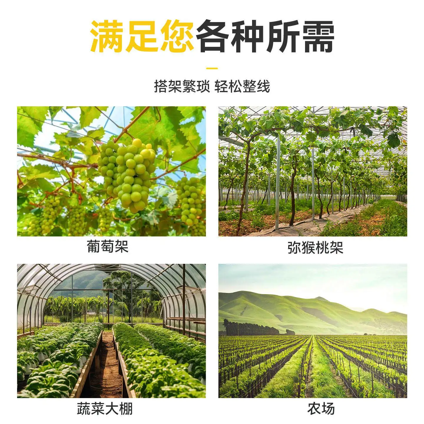 Wire Tightener All-steel Grape Greenhouse Wire Buckle No Welding No Off Rope Orchard Steel Wire Fastening and Tightening Fixture