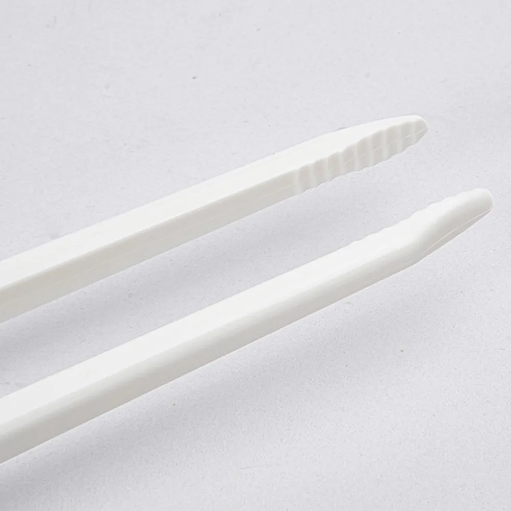 Sturdy Plastic Chip Tongs White 18 x 2cm Food Tongs Snack Tongs Home Kitchen