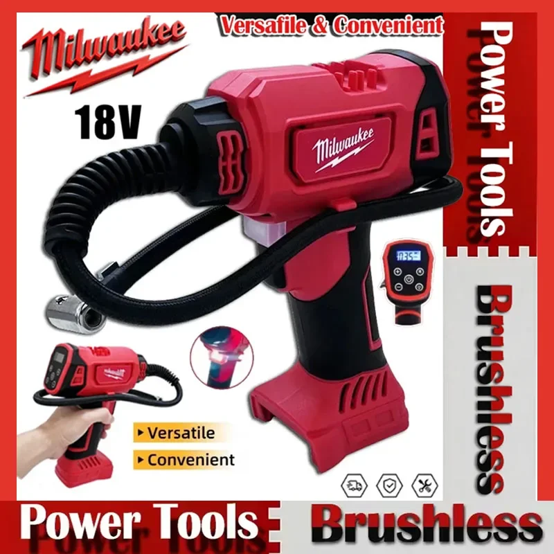 

Milwaukee 18 В аккумулятор беспроводной электрический воздушный насос ручной насос для накачивания шин автоматический автомобильный компрессор перезаряжаемый