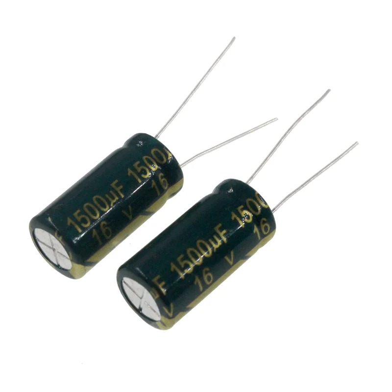 Imagem -03 - Capacitor Eletrolítico de Alumínio 16v 1500mfd 16vdc 10x16 mm 1500mf16v 1500uf16v 16v1500mf 16v1500uf 20 Pcs