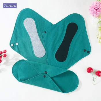 3 uds bragas de mujer toalla sanitaria lavable higiene toallas diarias salud Personal prensado en caliente juntas mensuales de grafeno de algodón