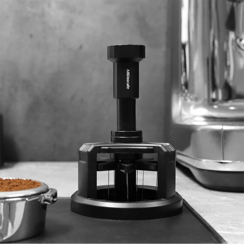 Alikisscafe WDT-Werkzeuge Rotierender Kaffeerührer Nadelverteiler 51mm 54mm 58mm Delonghi Breville Espresso-Zubehör Barista-Werkzeuge – Detail 11