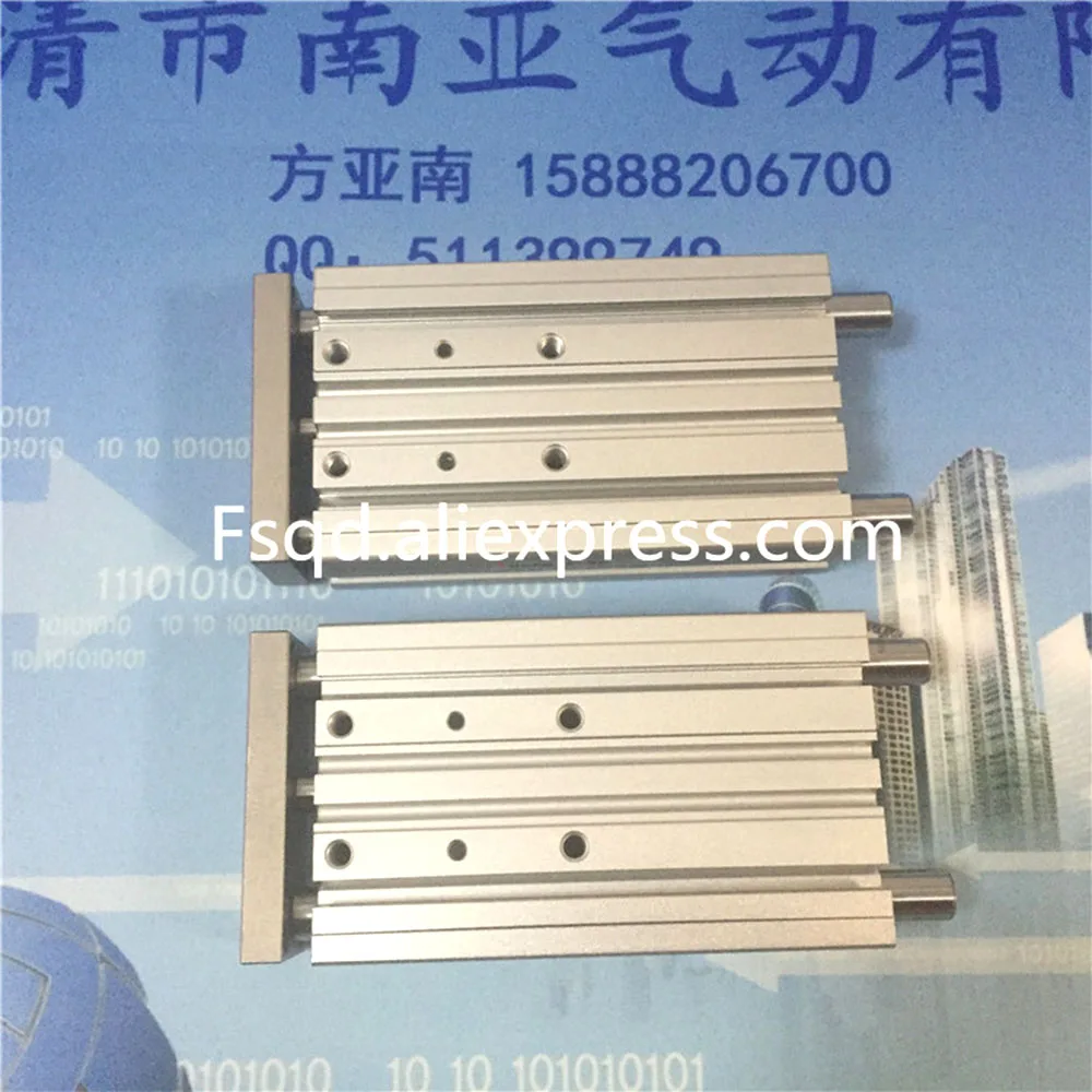 

Пневматический трехосный цилиндр с тонким направляющим стержнем MGPL16-75 MGPL16-185Z FSQD