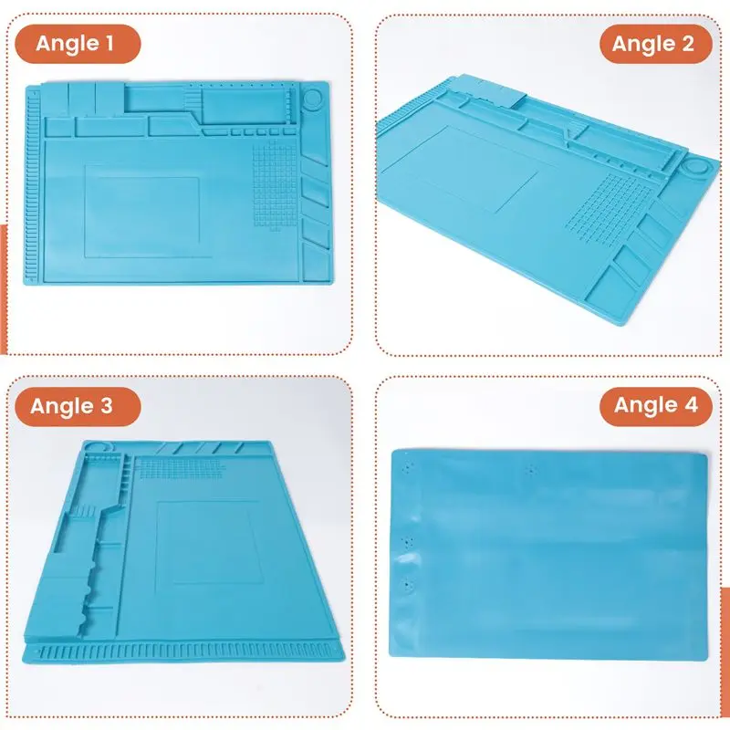 PZHI-ESD Heat Insulation Working Mat Heat-Resistant BGA Soldering Station Repair Insulation Pad Insulator Pad Maintenance Platfo
