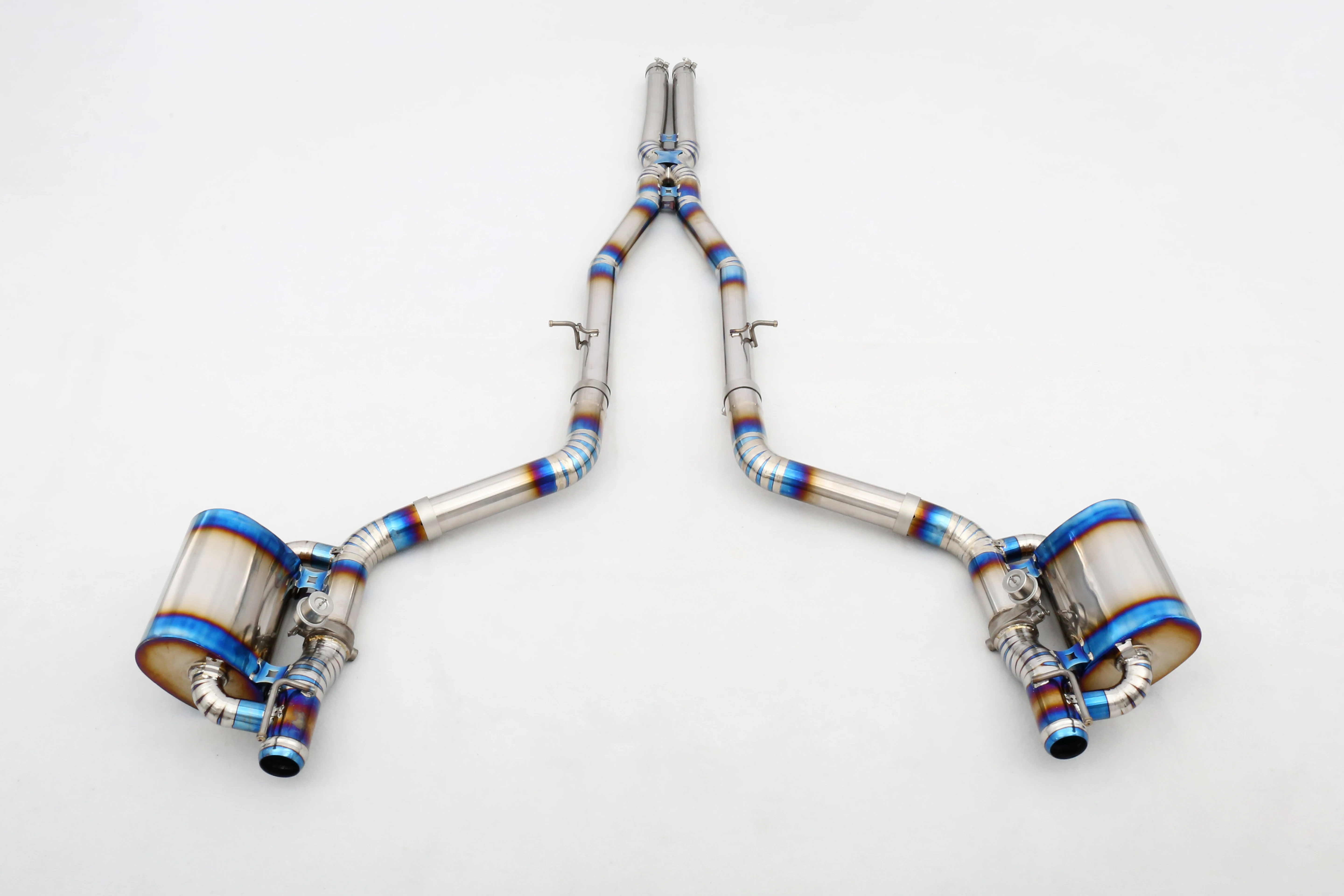Custom 304 Stainless Steel/Titanium Valved Exhaust System Perfect Fit for 6.2/6.4