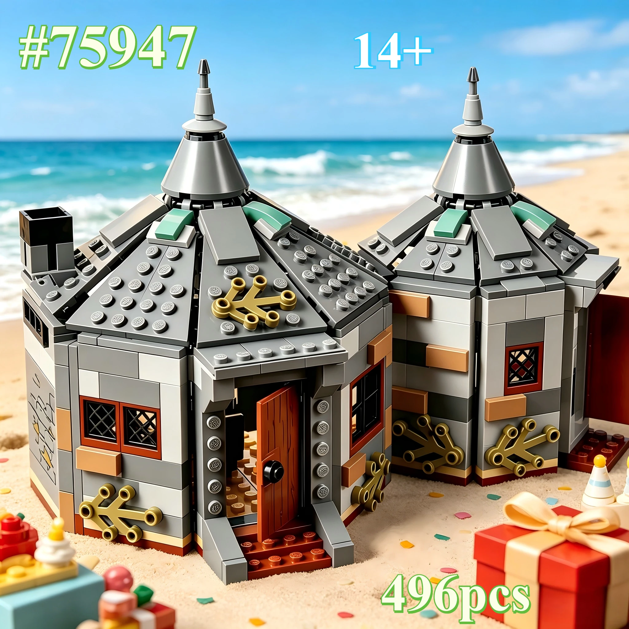 

House with Pumpkin 75947 Building Blocks Sets Suitable for Christmas Gifts Compatible with Legoed Particles，496pcs.