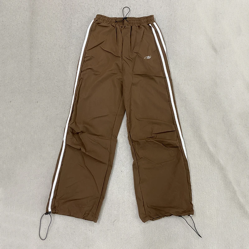 Модные разноцветные повседневные брюки на осень-зиму с эластичной резинкой на талии и шнурком, индивидуальный двухсторонний стиль