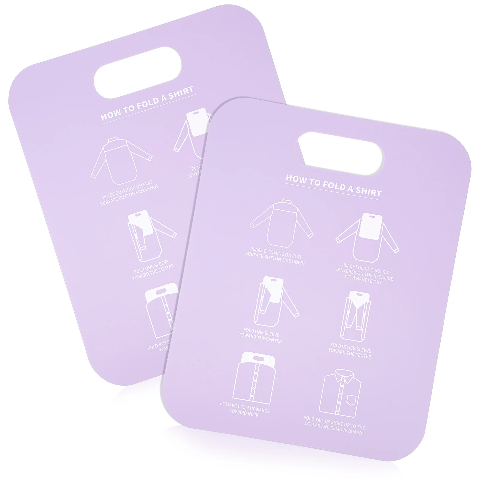

2pcs Clothes Folding Board Shirt Cardboard T Shirt Storage Organizer Garment Drawer Packing PP Long Sleeve Collar Closet Travel