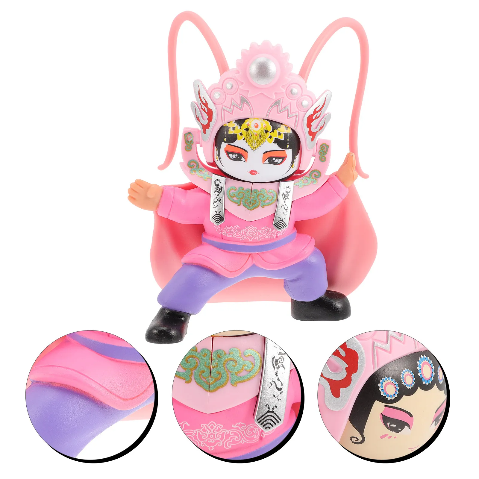 

Chinese Ancient Sichuan Opera Face Changing Ornament Creative Peking Opera Art Desktop Souvenir Gift for Home Office Decoration