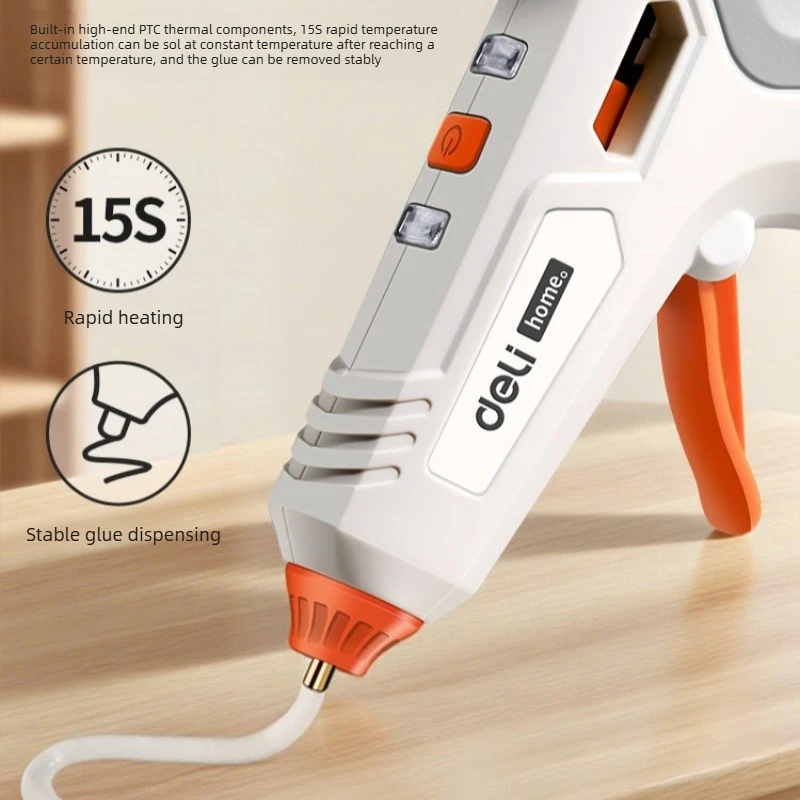 Cordless Hot Melt Glue Gun Lithium Battery Powered High Viscosity Strong Glue Sticks For Kids DIY Crafts Home Use