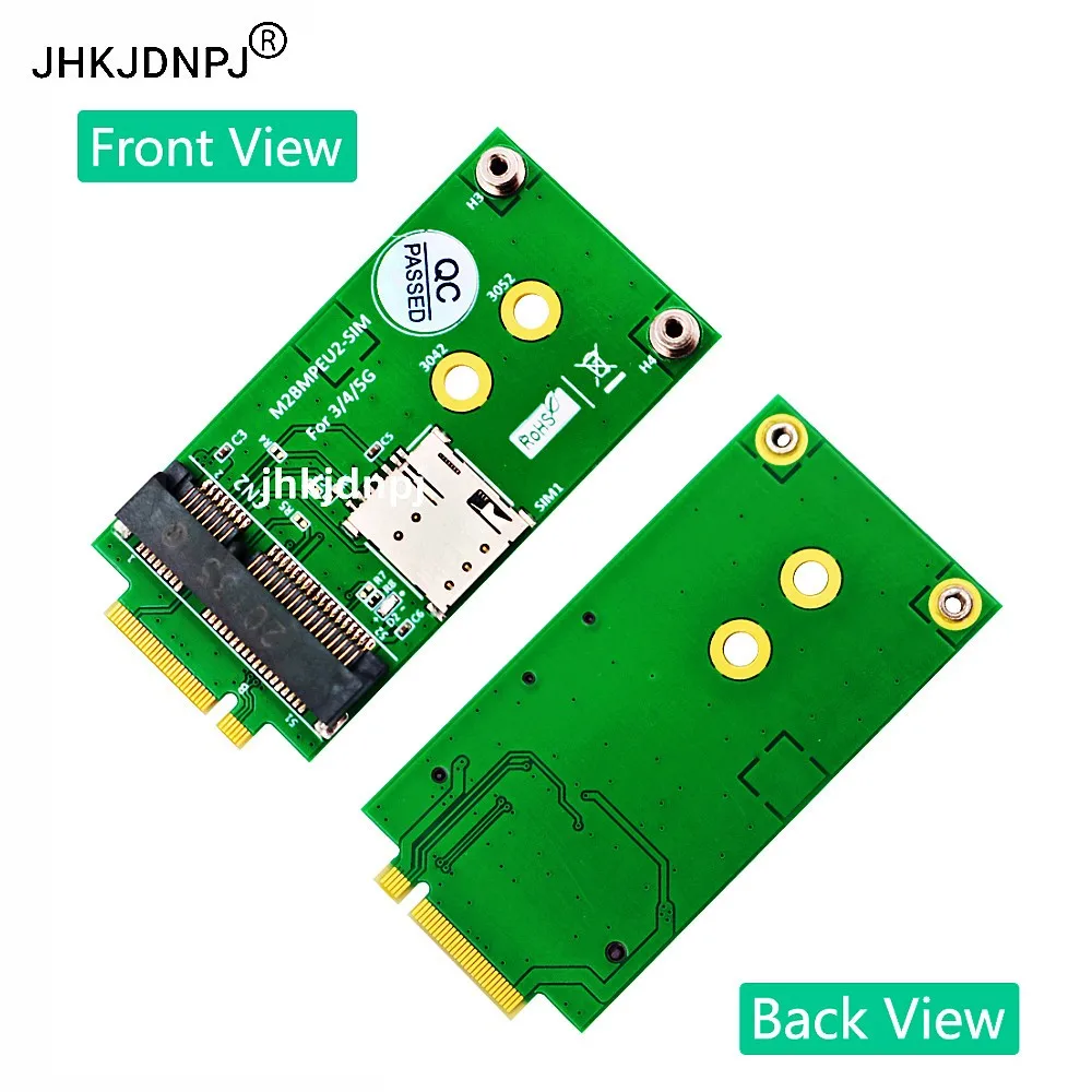 M.2 Key B to Mini PCI-E Adapter with SIM card Slot for 3G/4G/5G Module