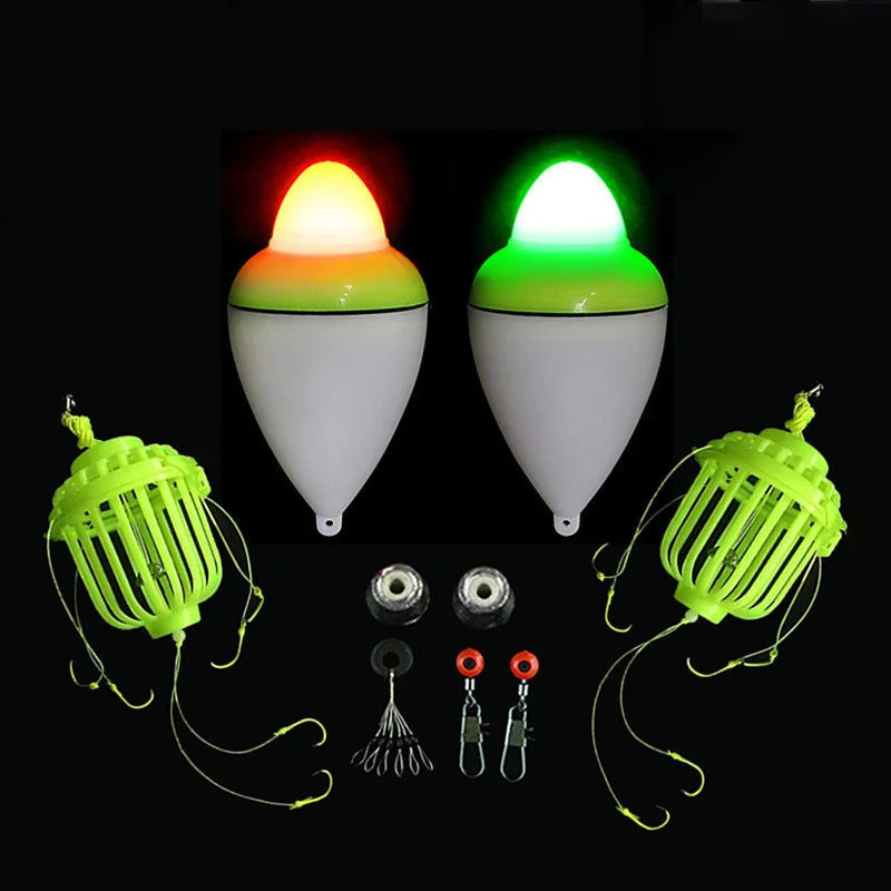 

Серебряный карп Bighead Fishing Set Водная морская удочка Thunder Светящаяся рыболовная клетка Костюм Exlosive Hook Rock Fishing Sea