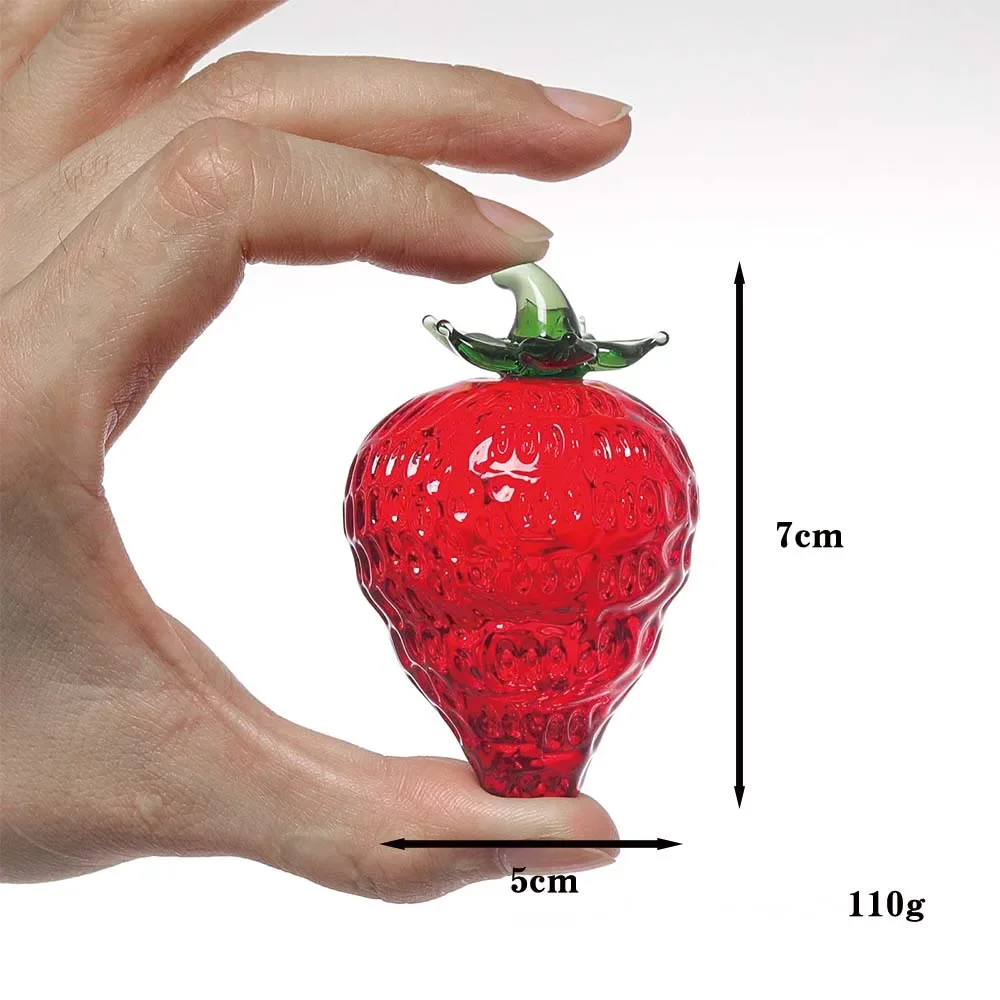 Crystal fruit Paperweight with Diamond Natural Stone Glass Crafts Souvenir Home Decor Table Ornament Fruit Figurines Gift view 5