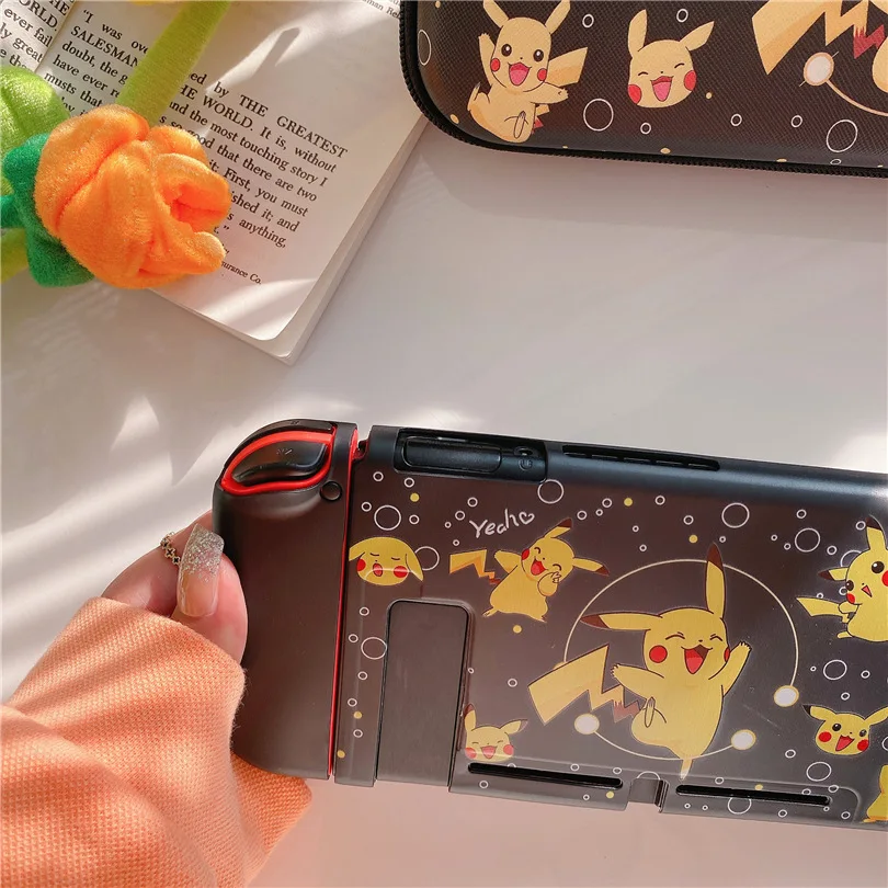 Pokaz Pikachu na Switch Etui Ochronne Dzielona Obudowa Pudełko na Akcesoria Nintendo Switch Konsola NS TPU Fundas — zdjęcie produktu 6