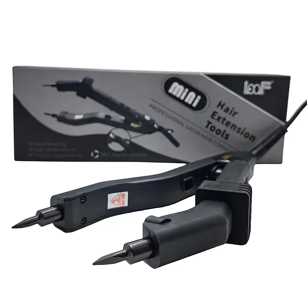 New Loof Adjustable Temperature 220℃ Smart Mini sharp Tip Hair Extension Iron, Fusion Hair Extension Iron Keratin Bonding Tools
