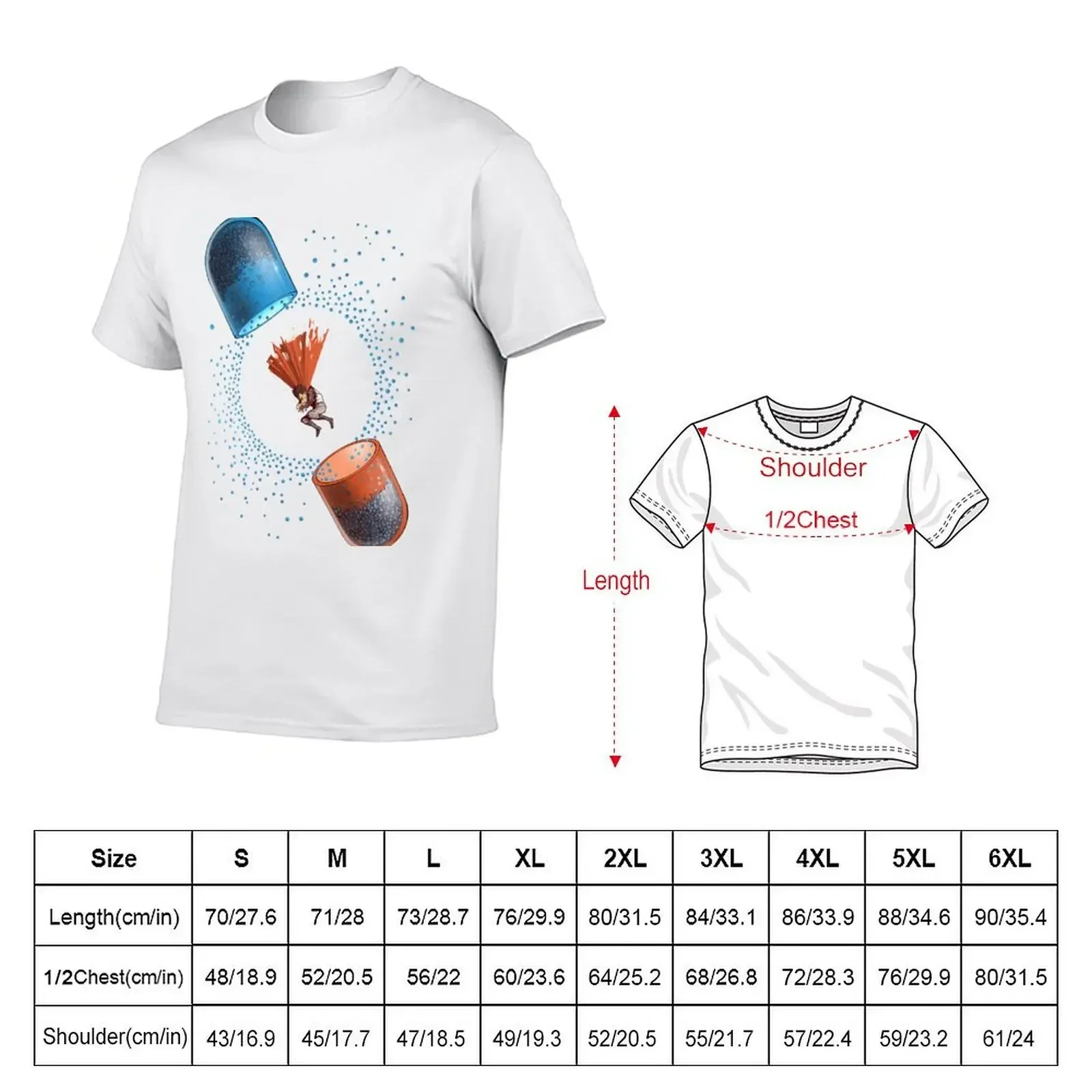 Powerfull Pills T-Shirt oversized t shirt plus sizes Short sleeve tee mens t shirts pack