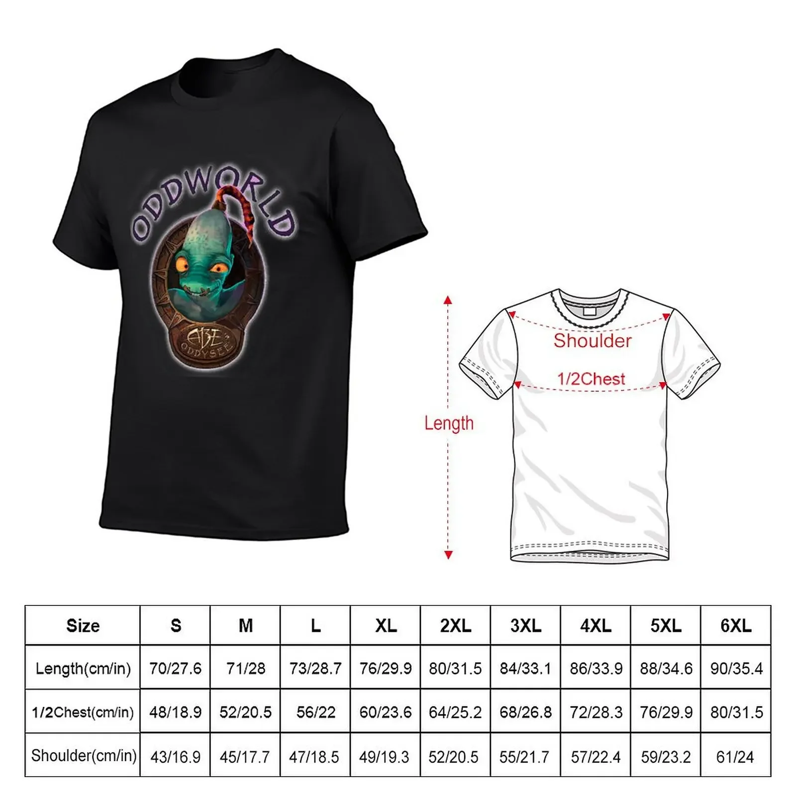Abe's Oddworld T-Shirt anime tshirt baggy shirts men clothings