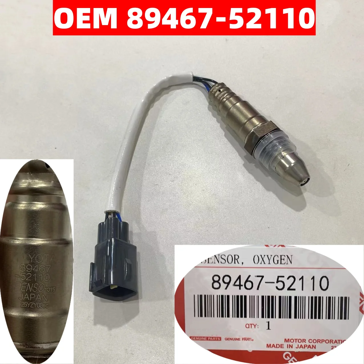 

OEM 89467-52110 8946752110 Новый датчик соотношения воздуха и топлива 89467-52110 8946752110 8946760100 89467-60100 89467-0C050 894670C050