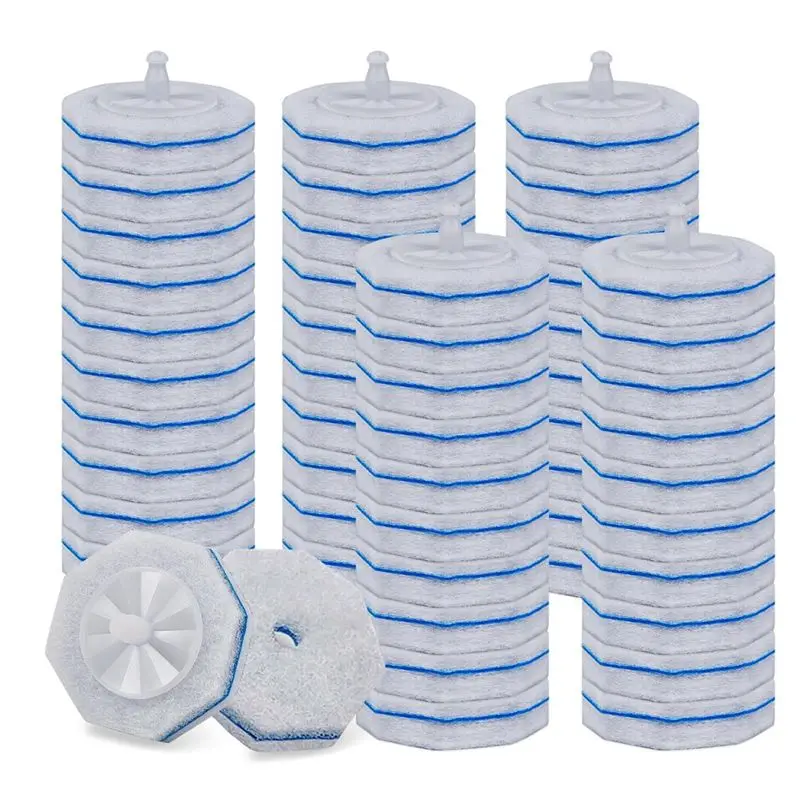 A08R-For Clorox Compatible 50 Count Disposable For Toilet Bowl Wand Refills, Upgraded Replacement Head For Toilet Cleaning Wands
