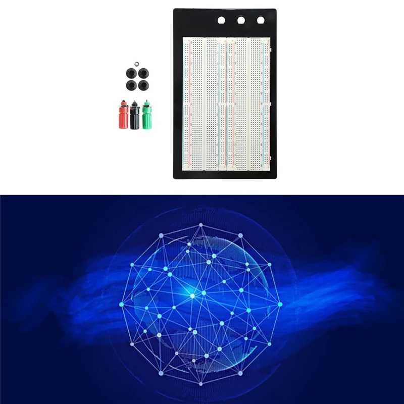 Daily Solderless Breadboard Protoboard 1660 Positions Multifunctional Convenient Portable ZY-204 With Banana Jacks