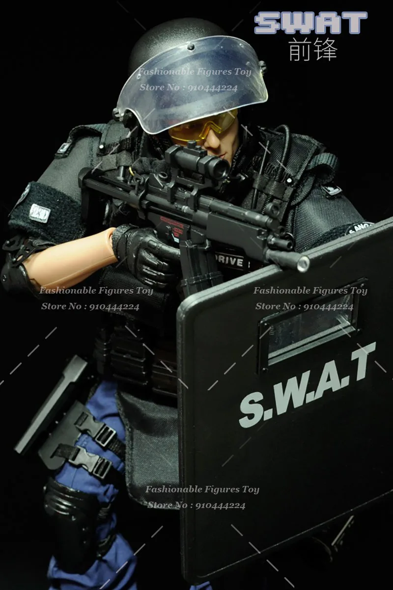 PATTIZ-SWATチームのフルセットアクションフィギュア,ミリタリー軍隊,戦闘警察,人形のギフトコレクション,1/6スケール,男性の兵士,12インチ