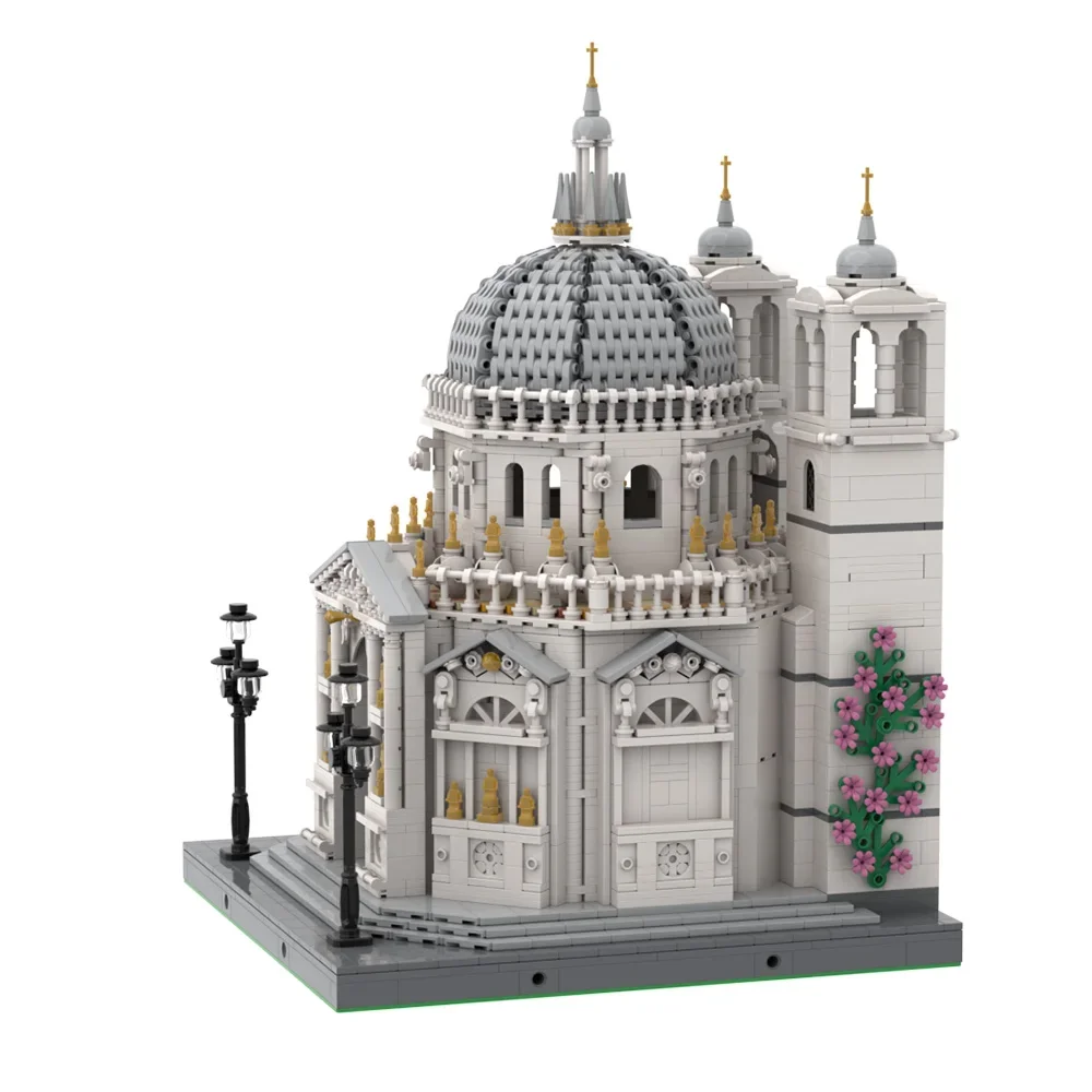 MOC Classic Dome Shaped Church Architecture Basilica di Santa Maria Della Salute Building Blocks Model Bricks Toy Kids Xmas Gift